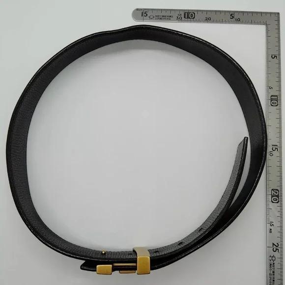 Louis Vuitton Mens Brown Leather Belt sz 32 - Picture 9 of 10